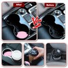 sourcing map 4pcs Car Cup Coasters Universal PVC Car Cup