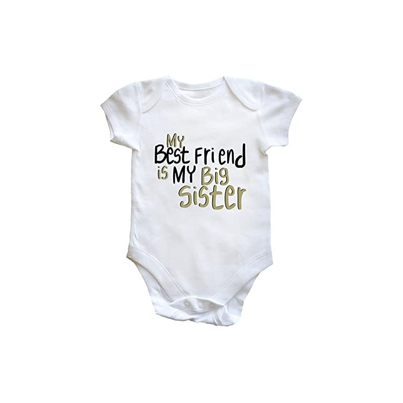 Hippowarehouse My Best Friend is My Big Sister Baby Vest