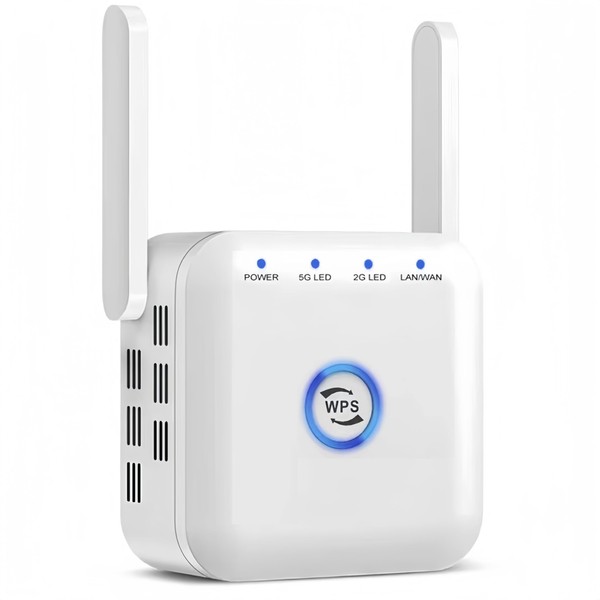 Meleda WiFi Extender, WiFi Booster, WiFi Repeater, Covers Up to 3000 Sq.Internet Booster - with Ethernet Port, ft and 45 Devices, Quick Setup, Home Wireless Signal Booster -White