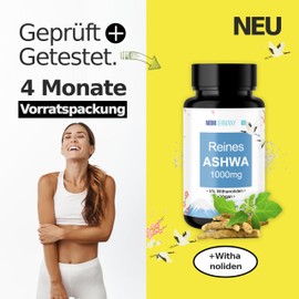 MBMGermany® Organic Ashwagandha [High Dose] Only the Roots - Ashwa Pro + Ashwaganda KSM-66 Laboratory Tested in Germany