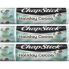 ChapStick 3 Pack Chapstick HOLIDAY COCOA Lip Balm NEW & Sealed