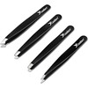 Candure Tweezers for Eyebrows - Professional Stainless Steel Slanted and