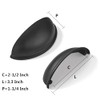 khtumeware 10 Pack 2-1/2" Drawer Pulls Matte Black Cabinet Cup