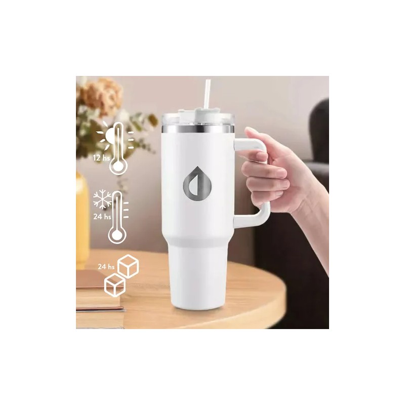 Termo Purificador Filtro De Agua Portable 1.2lts Diseño 2en1