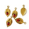 ZILucky Set of 12 Leaves Shower Curtain Hooks Rings, Cute