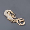 [CALLARON] 2pcs Rhinestone Shrimp Keychain Inlay Keychain Cambal Keychain Shrimp