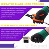 Swpeet 8Pcs Professional Farrier Tools Value Kit with Roll Pack,