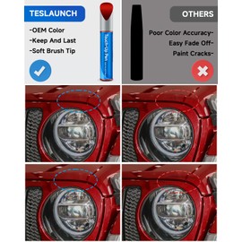 RSACET Touch Up Paint Compatible with Jeep Exact Match Touch Up Paint Car Scratch Repair (Deep Cherry Red Crystal Pearl(PRP/JRP) Compatible with Cherokee/Compass/Grand-Cherokee/Patriot)