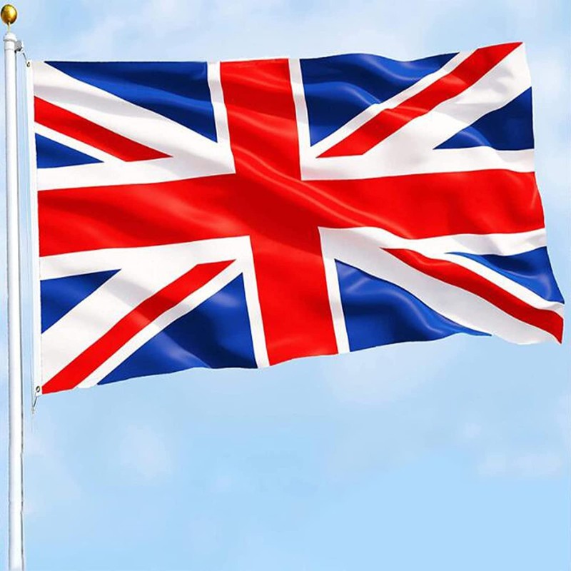 AhfuLife 2 Pcs British Flags 3x5 Ft, Union Jack Flags
