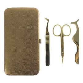 Dedicatto Kit De Pinzas Para Aplicar Pestañas Acero Inox Dedicatto