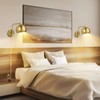 VATONI Plug in Dimmable Wall Sconce Swing Arm Wall Lights