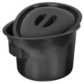 Totority Plastic Chamber Pot Elderly Bedpan Kids Urinal Toilet Spittoon with Lid, 5L