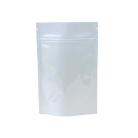 AwePackage Clear White Resealable Smell Proof Foil Pouch Bag - Airtight Zipper (50, 4 x 6-1/2 (Quarter))