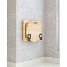 Kitidy Kitchen Wall-Mounted Cutting Board Holder – Hanging Pot Lid Rack - Under Cabinet Cutting Board Hanger