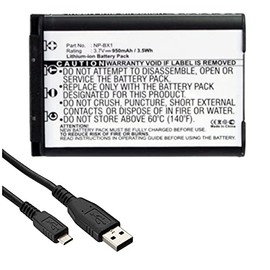 Accessory Kit Compatible with Synergy Digital, Works with Sony Cyber-Shot DSC-RX100 VA Digital Camera Includes: SDCAM-L9169 Battery, USBM USB Cable
