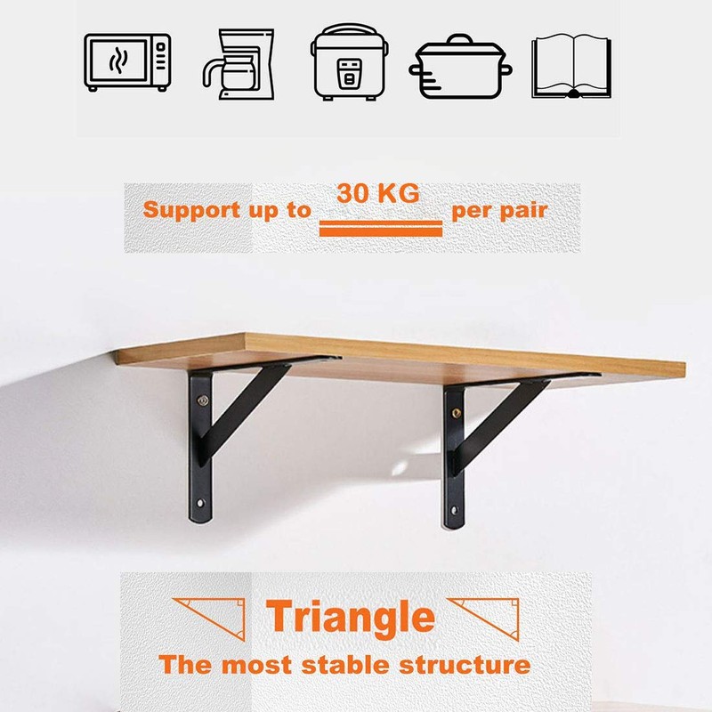 Shelf Brackets, Wall Angle Heavy Duty Brackets, 90 Degree Angle