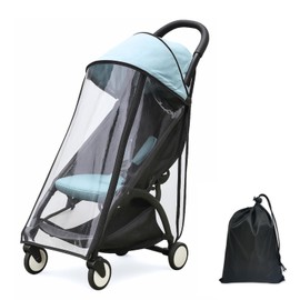 YOYO Stroller Rain Cover – Thick EVA Waterproof Windproof Canopy for Babyzen YOYO/YOYO2/YOYO3 – Breathable with Side Vents – Includes Oxford Waterproof Drawstring Bag – Baby Stroller Accessory