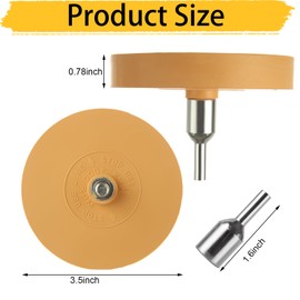 ISHINE 8 PCS 4 Inch Decal Remover Eraser Wheel Tool