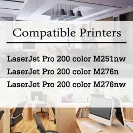 for HP 10PK Toner Cartridge replace for 131A CF210A-3A Color MFP M251n M276nw Printer