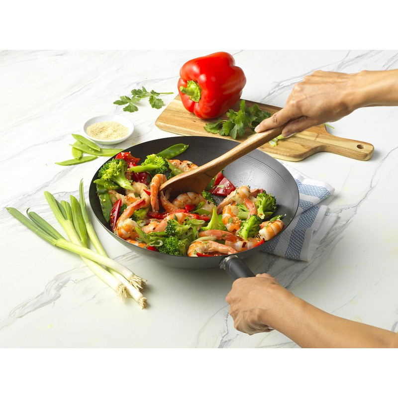 GoodCook Everyday Nonstick Wok, 12 Inch, Black