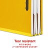 Staples 100% Recycled Heavy Duty Classification Folder, 2-Dividers, 2" Expansion,