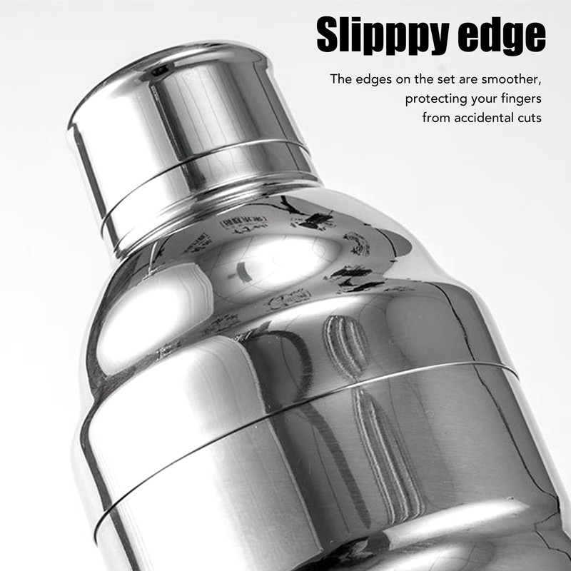 Stainless Steel Thread Cocktail Shaker Bar Bartending Mixer Shaker Wine