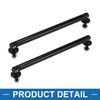 A ABSOPRO Bumper Splitter Support Rod Aluminum Alloy Black (Set