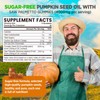 Pumpkin Seed Oil Gummies with Saw Palmetto, for Hair Growth