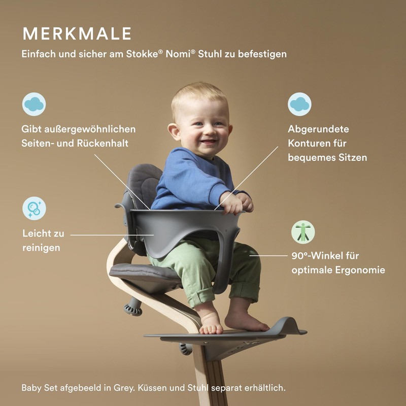 Stokke Nomi Baby Set, Anthracite - Provides your baby with