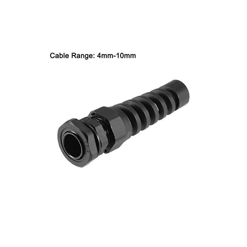 sourcing map PG9 Cable Gland 4mm-8mm Wire Hole Waterproof Nylon