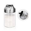 Aelga Glass Sugar Dispenser with Pour Spout, Weighted Pourer, for