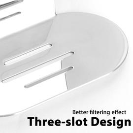 2 Pack Soap Dish for Shower, 3 Slot Self-Adhesive Soap Holder for Bathroom, Wall Mounted Shower Soap Stand, Stainless Steel Soap Tray with Adhesive Back (Reflective Silver)