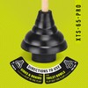SteadMax XTS-65-PRO Heavy Duty Toilet Plunger, Commercial Grade, Powerful Double