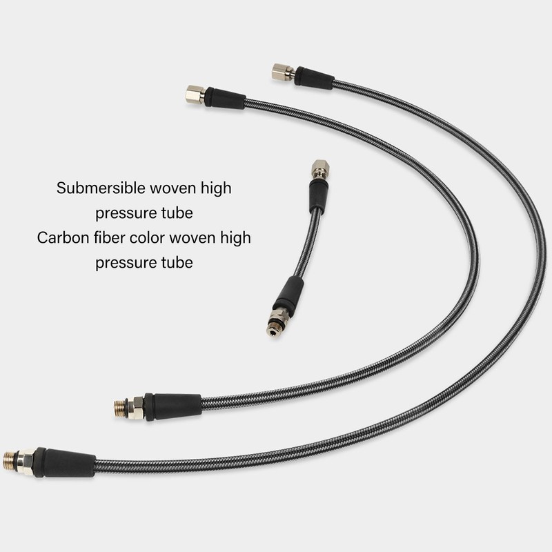 Diving High Pressure Regulator Hose Professional Carbon Fiber Woven Flexible