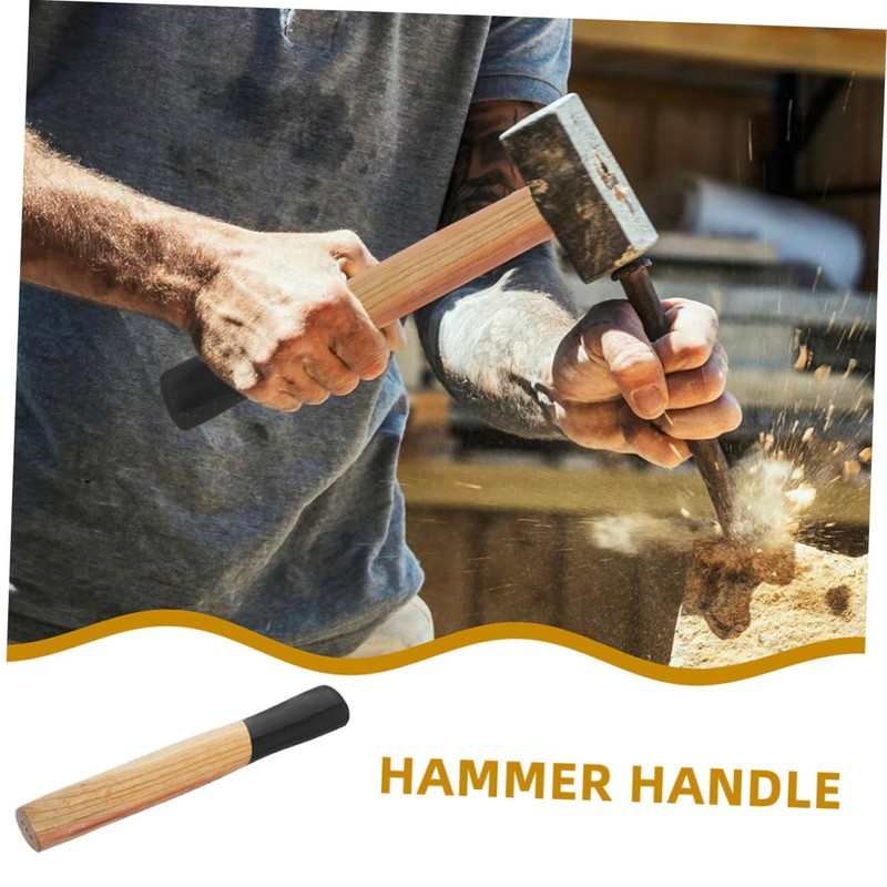 Hohopeti Wooden Replacement Handle Sturdy Comfortable Grip for Precision Striking