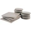 Super Sliders 3 1/2" Round, 5" Square Reusable Furniture Sliders