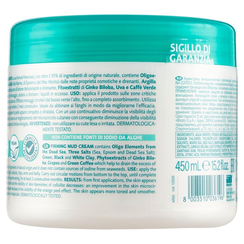 GEOMAR | Crema Fango Rassodante, Senza Risciaquo, Made in Italy,