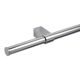 Gedotec Kitchen Rail Set, Hook Rail, Tidy Hanging Rail, Kitchen & Bathroom, Railing Rail with S-Hooks, Stainless Steel Look, System Organiser, Length 900 mm, 1 Set - Design Kitchen Rail for Wall