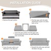 KEKUOU 3 Pieces Stretch Couch Covers for 2 Cushion Couch