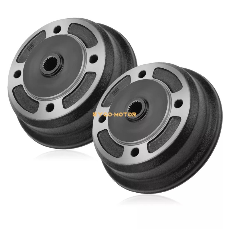M MATI Rear Brake Drums & Brake Shoes For Kawasaki