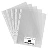 A4 Clear Punched Pockets Pack of 100 for Ring Binders