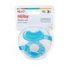 Nuby Silicone Teethe-EEZ Teether with Bristles, Includes Hygienic Case, Colors