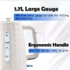 1.7L Electric Kettle, Fast Boiling 1200W Hot Water Boiler, 360°