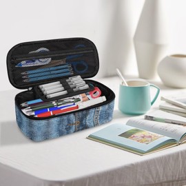 TOADDMOS Cute Hamster in Pocket Pencil Bag Kawaii Pen Box Desk Organizer Marker Pouch Office College School Gift for Adults Teen Girl Boy