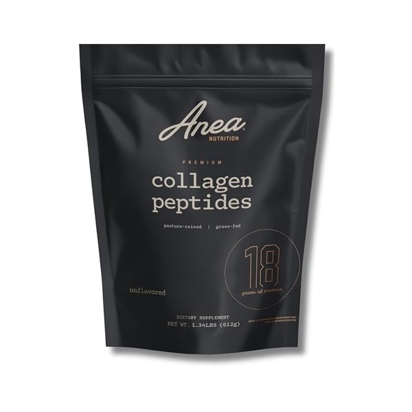 Anea Collagen Peptides - Unflavored | 18g Protein | Supports