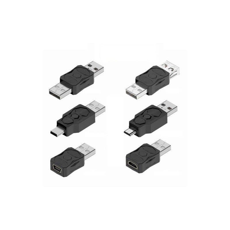chenyang - Paquete de 6 adaptadores USB 2.0, USB 2.0