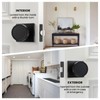 Haidms Black Passage Door Knobs Interior, Heavy Duty Round No