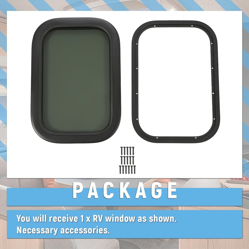 HECASA RV Window 12" X 18" X 1 1/2" Compatible