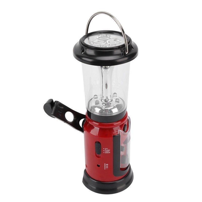 Radio Lantern Hand Crank USB Rechargeable Multi Functional AM FM