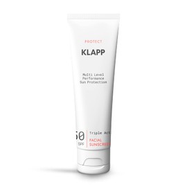 KLAPP Triple Action Facial Sunscreen 50 SPF (50ml) | Broad Spectrum UVA/UVB PA++++, Weightless, Hydrating, Quick absorbing